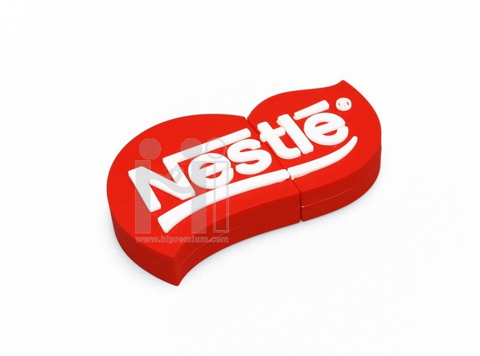 แฟลชไดร์ฟโลโก้ Nestlé เนสท์เล่ หรือทรงอื่นๆตามสั่ง (แฟลชไดรฟ์สั่งทำ)