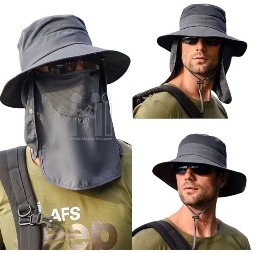 หมวกปิดหน้ากันแดดใส่ได้3แบบ