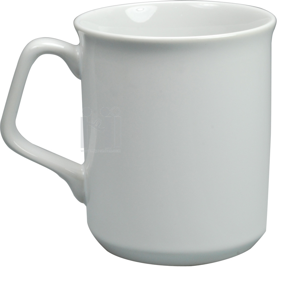 ***แก้วมัก แก้วกาแฟเซรามิกมัค แก้ว mug สีขาวสกรีนโลโก้