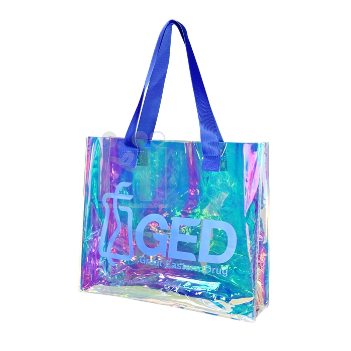 กระเป๋าโฮโลแกรมสีรุ้ง 