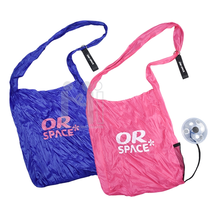 ถุงผ้าช้อปปิ้งม้วนเก็บได้ 