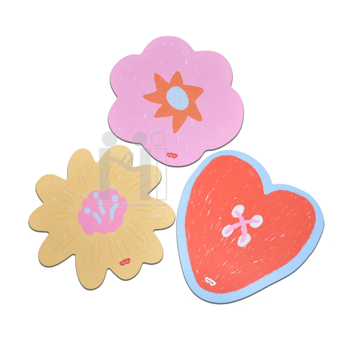 แผ่นรองเม้าส์ยางซิลิโคนประกบผ้า 