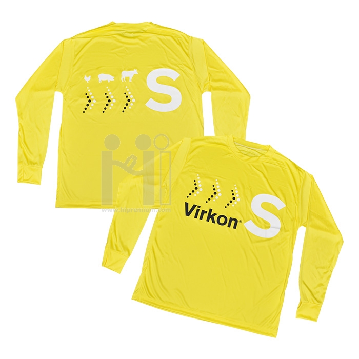 เสื้อยืดแขนยาว ผ้ากีฬา 