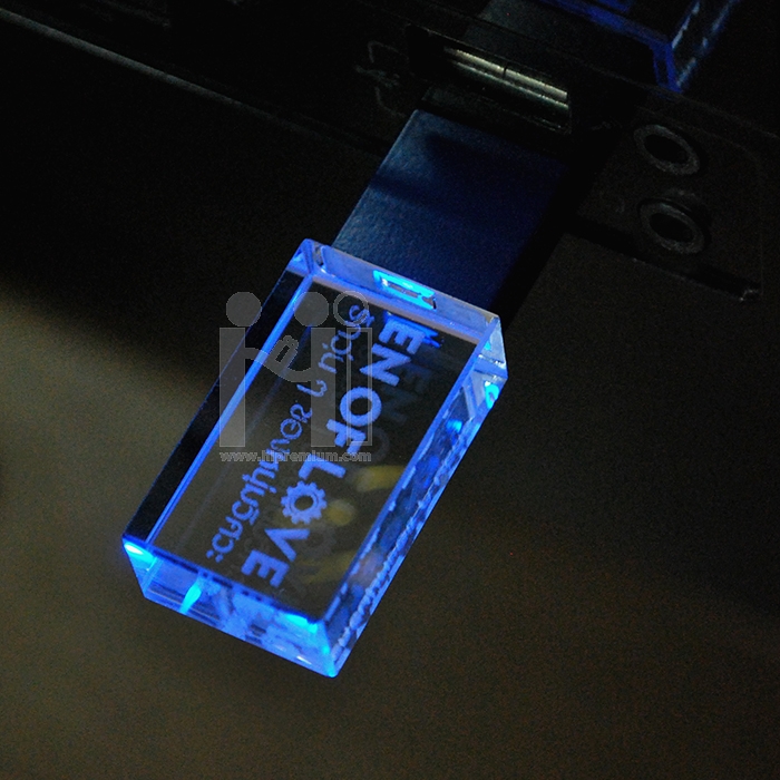 3D crystal USB flash drive 