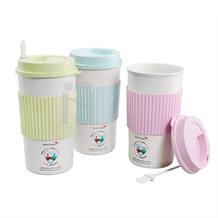 Eco Cup แก้วน้ำฟางข้าวสาลี 