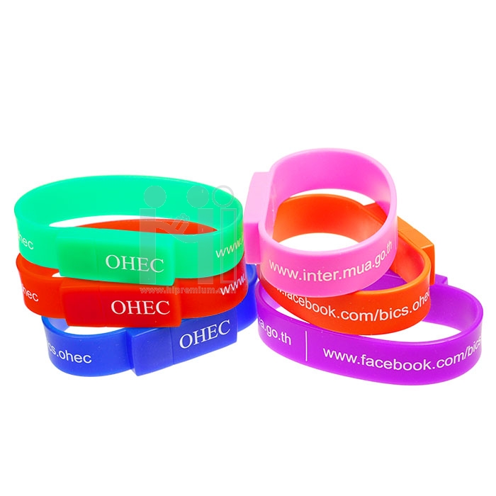 Wristband USB Flash Drive แฟลชไดร์ฟริสต์แบนด์