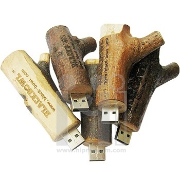 Wooden USB Flash Drive แฟลชไดร์ฟไม้จริง