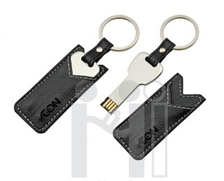 Flash Drive แฟลชไดร์ฟลูกกุญแจพร้อมซองเก็บ แฟลชไดรฟ์ซองหนัง