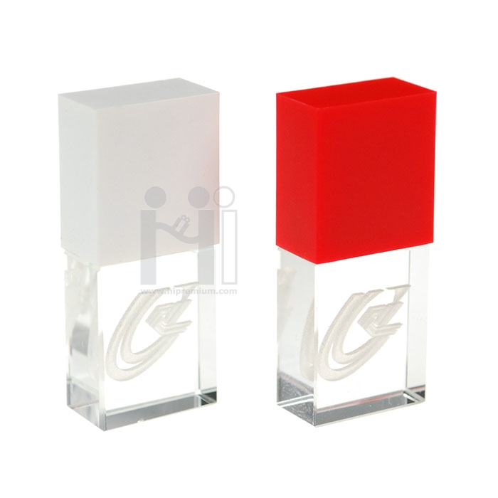 3D crystal USB flash drive  แฟลชไดร์ฟแก้วคริสตัลใส3มิติ แฟลชไดร์ฟเรืองแสง 