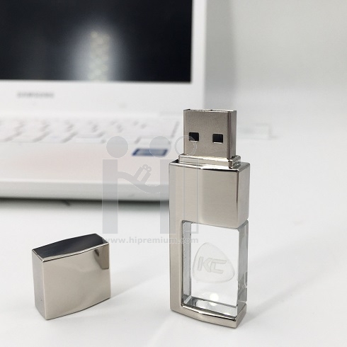 3D crystal USB flash drive <br> แฟลชไดร์ฟแก้วคริสตัลใส3มิติ แฟลชไดร์ฟเรืองแสง 