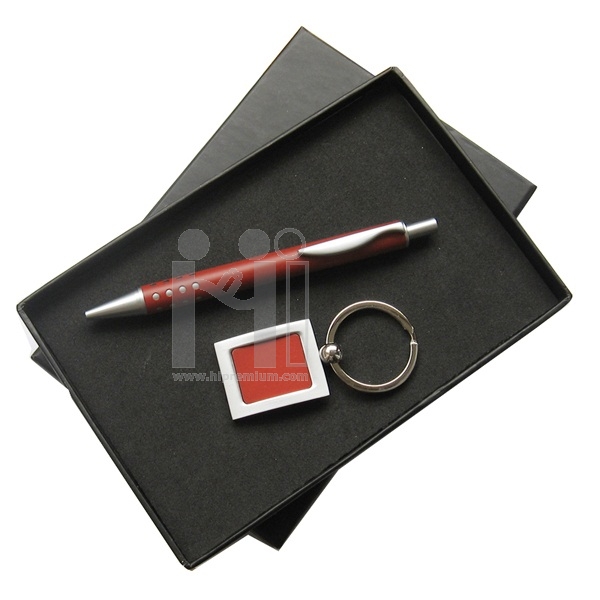 ชุดกล่องของขวัญกิ๊ฟเซ็ท Gift Set<br>ปากกา,พวงกุญแจโลหะ 