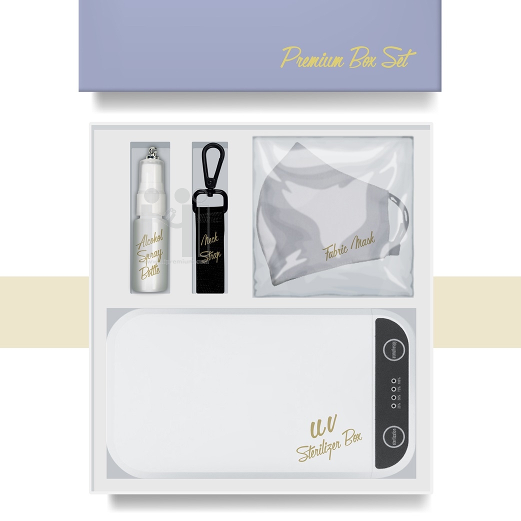 VIP Gift Set ชุดเซ็ตโควิด3ชิ้น<br>(กล่องฆ่าเชื้อ&หน้ากาก&สเปรย์แอลกอฮอล์)