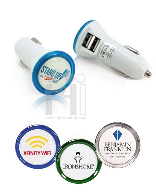 USB car charger 2 หัว ตัวเสียบUSB จากที่จุดบุหรี่ในรถยนต์