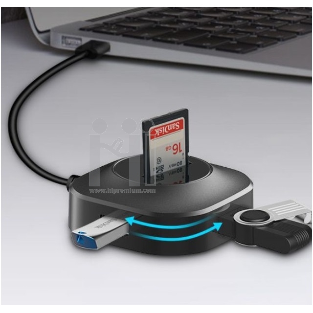 USB Hub And Card Readerฮับ พร้อมการ์ดรีดเดอร์