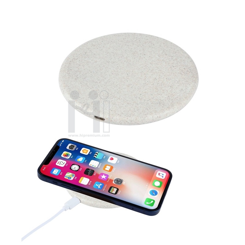 Eco ที่ชาร์จไร้สายฟางข้าวสาลี Wireless Charger แท่นชาร์จไร้สาย