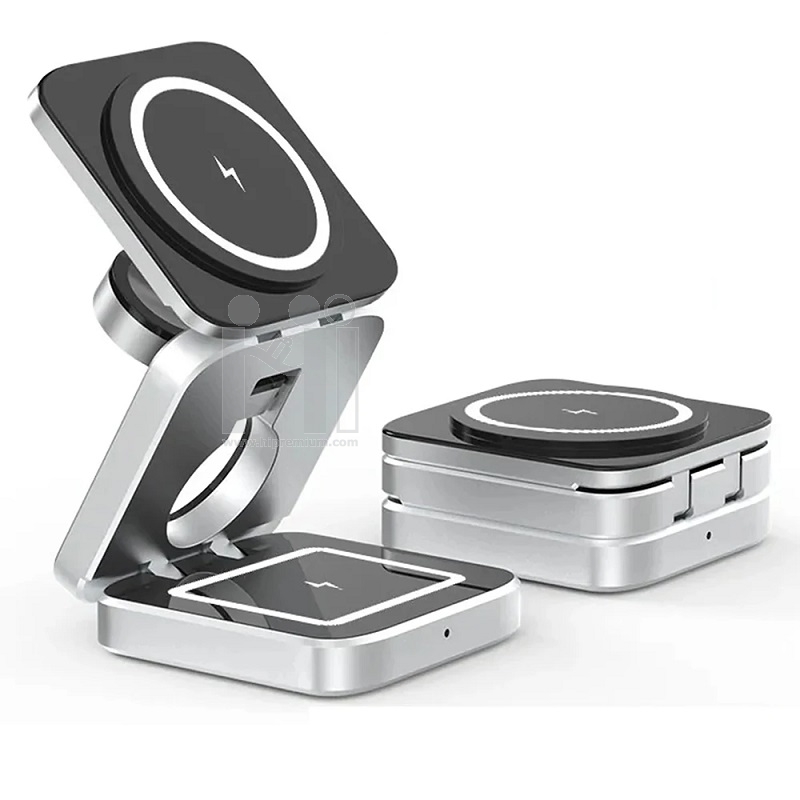 3 in 1 Magnetic Wireless Charger ที่ชาร์จไร้สายพับได้
