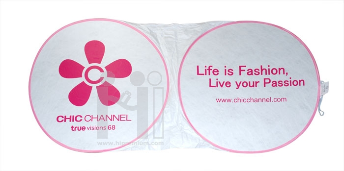 ม่านบังแดดด้านหน้า ผ้าไทเวคดูปองต์ CHIC CHANNEL