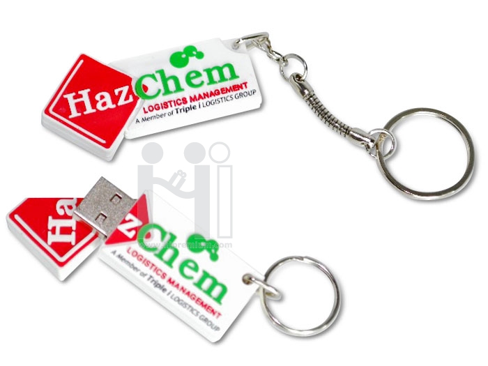 Flash Drive ขึ้นรูปใหม่โลโก้ Haz Chem หรือทรงอื่นๆตามสั่ง(แฟลชไดรฟ์สั่งทำ) , 