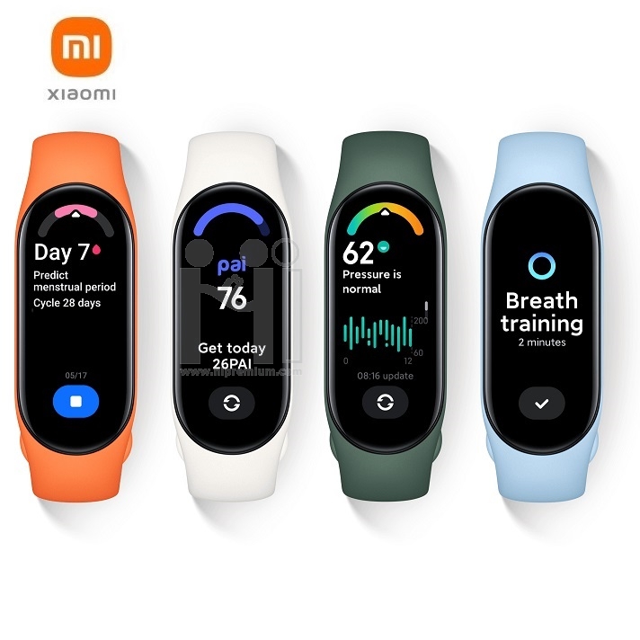 นาฬิกาข้อมือเพื่อสุขภาพ Xiaomi Mi Smart Band 7 , Xiaomi Mi Smart Band 7, Xiaomi Smart Watch, นาฬิกาเพื่อสุขภาพ, นาฬิกานับแคลอรี่, นาฬิกาฟิตเนส, นาฬิกาวัดระยะทาง, นาฬิกาวัดความดัน, สายรัดข้อมือออกกำลังกาย, นาฬิกาอัจฉริยะ