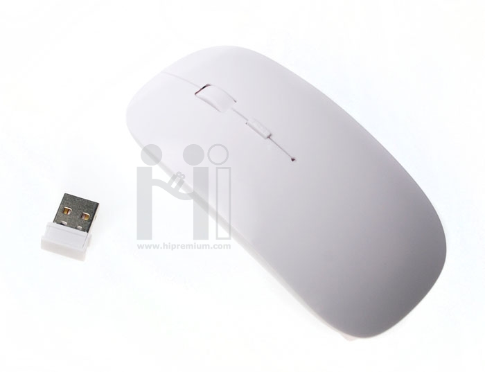 ***เมาส์ไร้สาย บอดี้Slimบาง2.4Ghz USB Wireless Mouse