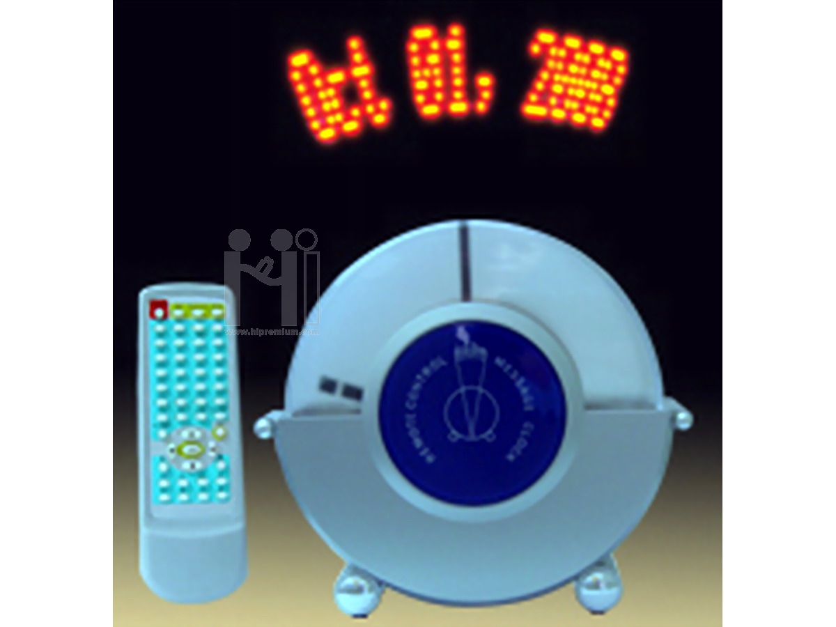 นาฬิกาตั้งโต๊ะพรีเมี่ยม กำหนดข้อความได้
LED Message Clock , 