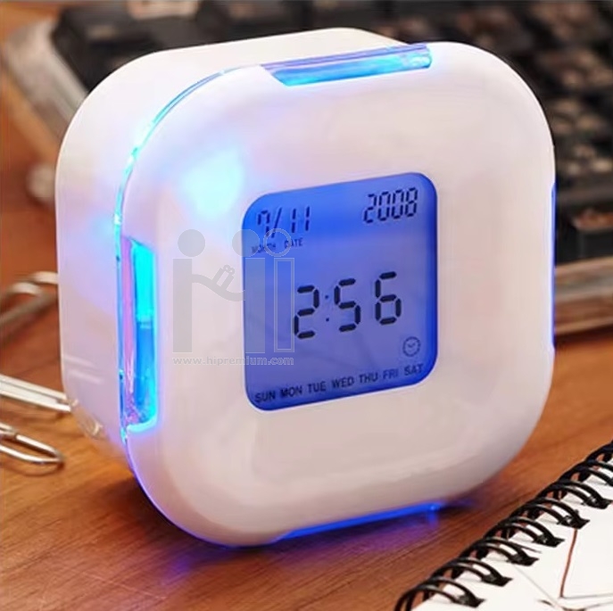 นาฬิกาตั้งโต๊ะ พรีเมี่ยม มีแสงไฟ  