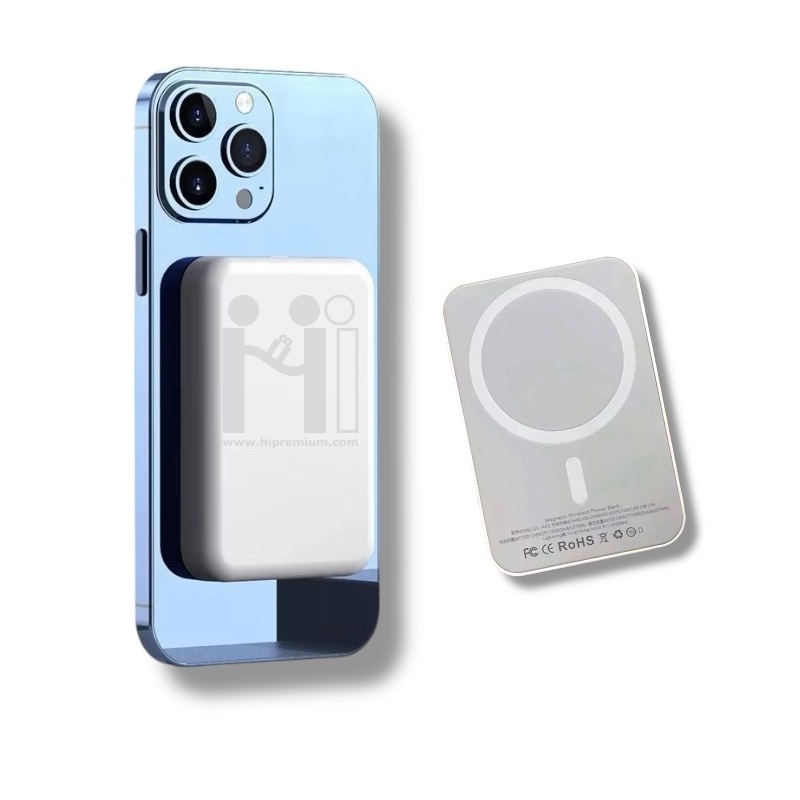 Stock Magnetic Power Bank พาวเวอร์แบงค์ไร้สาย พรีเมี่ยม<br>ที่ชาร์จแบตไร้สาย พรีเมี่ยม