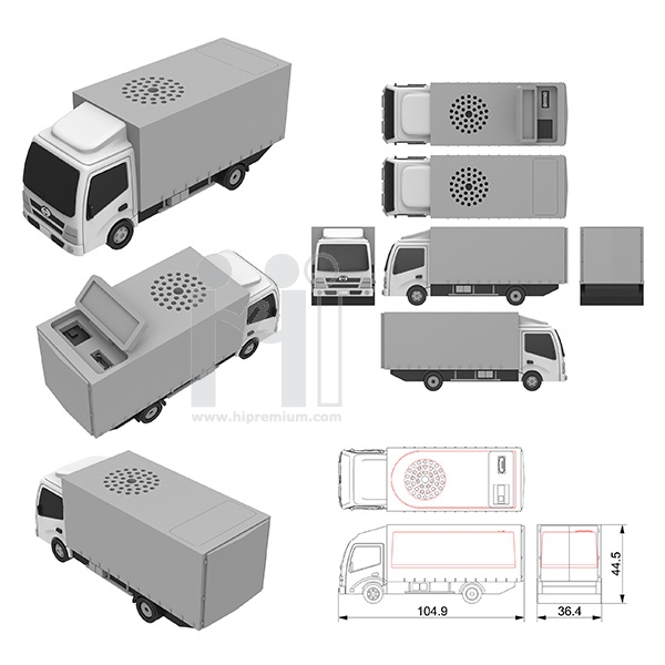 PVC Custom Bluetooth Speaker<br>ลำโพงบลูทูธไร้สายขึ้นรูปใหม่ตามสั่ง , ลำโพงรูปรถ, Bluetooth speaker Car Shape, Wireless bluetooth Speaker