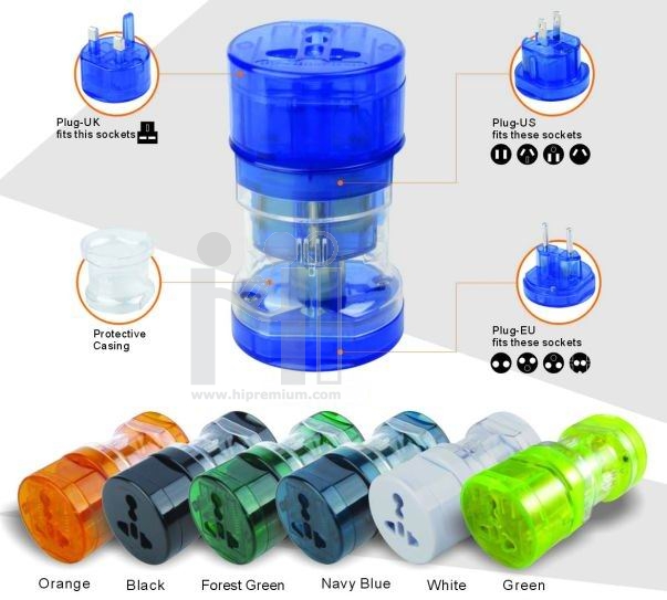 ปลั๊กไฟทั่วโลก International Travel Plug Adapter  <br>UNIVERSAL ADAPTER