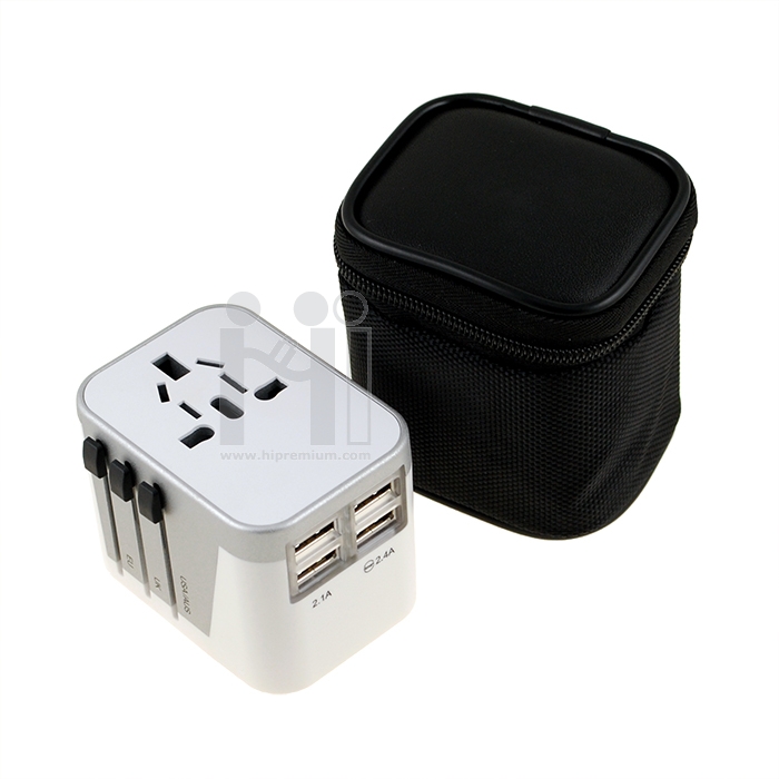 ปลั๊กไฟทั่วโลก International Travel Plug Adapter  <br>4 Port USB Travel Charger , universal adapter,ปลั๊ก อเนกประสงค์,universal adapter usb,ปลั๊กไฟทั่วโลก,หัวแปลงปลั๊กไฟ,หัวแปลงปลั๊กไฟ พรีเมี่ยม 