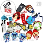 2D PVC Flash Drive